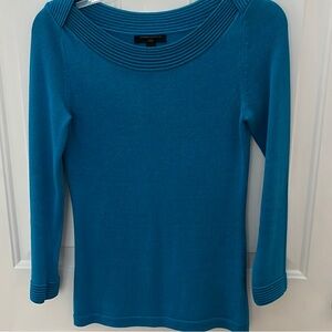 Blue Banana Republic Petite 3/4 Length Sweater
